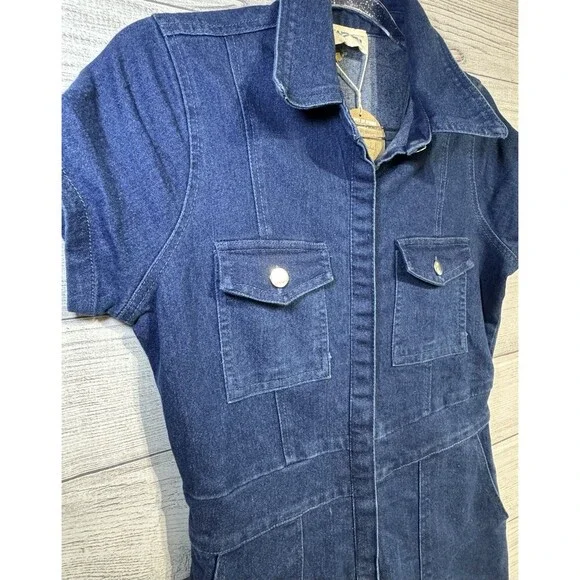 Jolie & Joy Jean Jumpsuit - Jean Wide Leg - Women's - Size: M - Picture 4 of 9